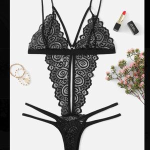 ✨ NWOT Black Bodysuit Lingerie